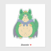 Sticker Chat d'Halloween mignonne (Feuille)