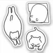 Sticker Chat doodorant série #4 (Devant)