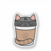 Sticker Chat drôle (Devant)