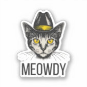 Sticker Chat Drôle de Miaou (Recto)