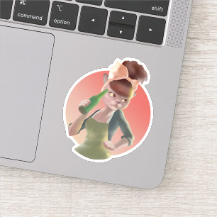 Sticker Chat élégant avec bouteille assise au bar