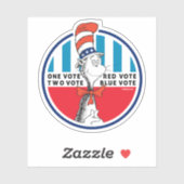 Sticker Chat en Casquette| Une voix, deux voix (Feuille)