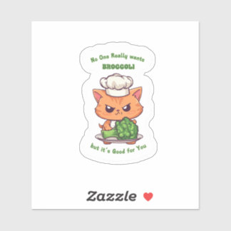 Sticker chat en colère mignon Funny Kawaii Humour 