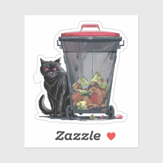 Sticker Chat errant (Feuille)