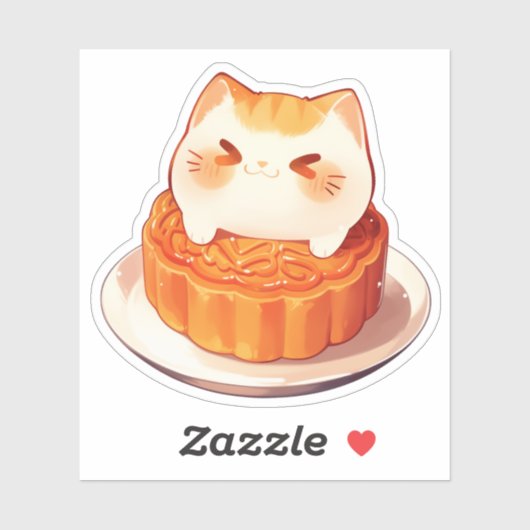 Sticker Chat et Mooncake (Feuille)