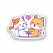 Sticker Chat et Shiba Inu (Recto)