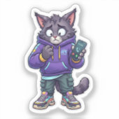Sticker Chat Évitant les Appels Téléphoniques (Recto)