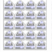 Sticker Chat gris mignon (Devant)