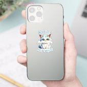 Sticker Chat Grumpy - Pas Rapide, Juste Furieux (Téléphone)