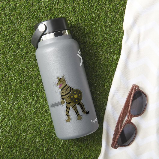 Sticker Chat guerrier (HydroFlask Insitu)