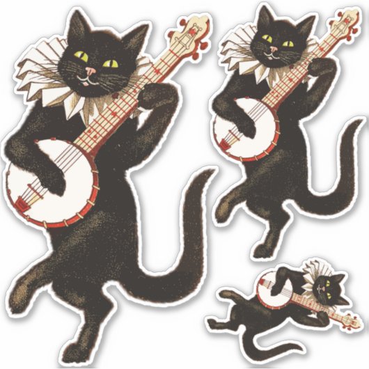 Sticker Chat jouant à Banjo Thunder_Cove (Devant)