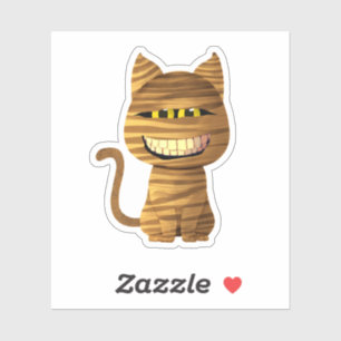 Sticker Chat maman avec un grand sourire