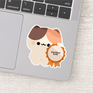 Sticker Chat mignon certifié