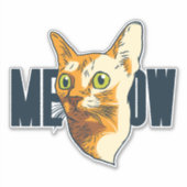 Sticker Chat mignon qui fixe  (Devant)