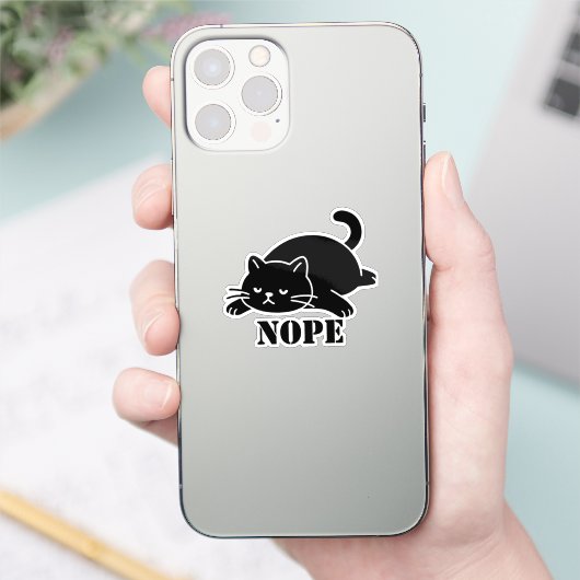 Sticker Chat NON Chat drôle pour les amateurs de chats (Téléphone)