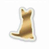 Sticker Chat Or tendance (Devant)