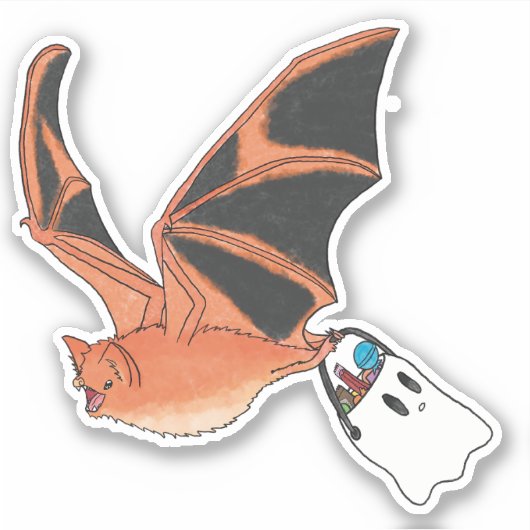 Sticker Chat peint (Devant)