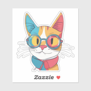 Sticker Chat Porte-Verres Clipart-78198