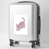 Sticker Chat prêt à sauter (Sur valise)