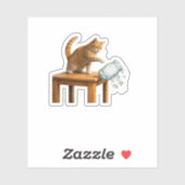 Sticker Chat pro-immigration, Tee Abolir ICE, chinga la (Feuille)