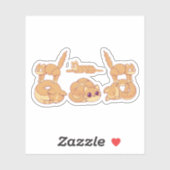 Sticker Chat qui fait des biscuits - Conception pour les a (Feuille)