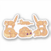 Sticker Chat qui fait des biscuits - Conception pour les a (Devant)