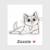 Sticker Chat relaxant (Feuille)