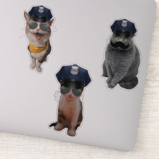 Sticker Chat Sheriff (Détail)