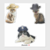 Sticker Chat Sheriff (Feuille)