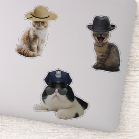 Sticker Chat Sheriff (Détail)
