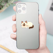 Sticker Chat siamois mignon endormi (Téléphone)