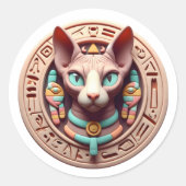 Sticker chat Sphinx réaliste (Devant)
