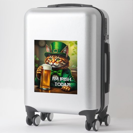 Sticker Chat St. Pat (Sur valise)