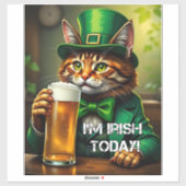 Sticker Chat St. Pat (Feuille)