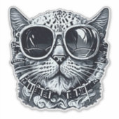 Sticker Chat Steampunk (Devant)