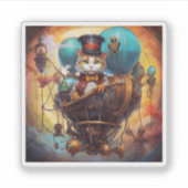 Sticker Chat Steampunk (Devant)