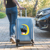 Sticker Chat sur la lune (Valise Insitu)