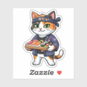 Sticker Chat Sushi (Feuille)