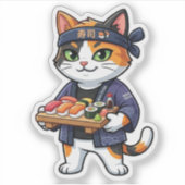 Sticker Chat Sushi (Devant)