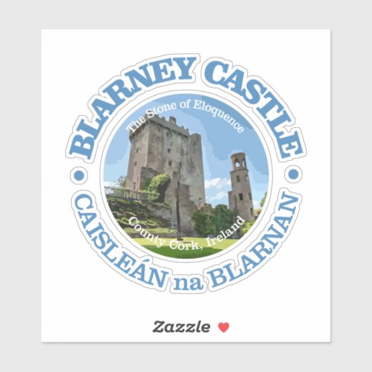 Sticker Château de Blarney (e) (Feuille)