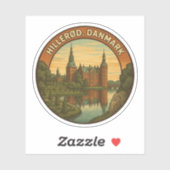 Sticker Château de Hillerød Danemark (Feuille)
