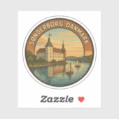 Sticker Château de Sønderborg Danemark (Feuille)