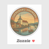 Sticker Château de Svendborg Danemark (Feuille)