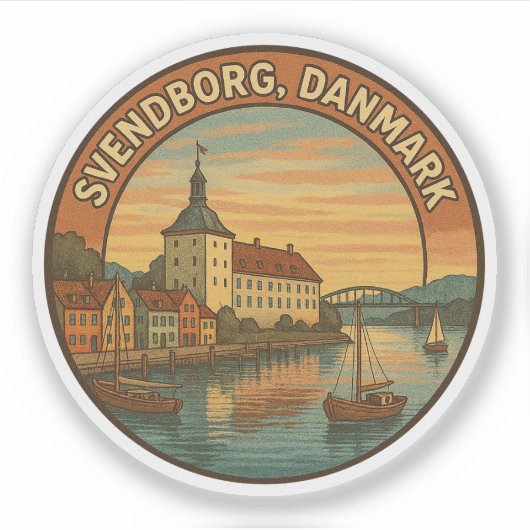 Sticker Château de Svendborg Danemark (Devant)