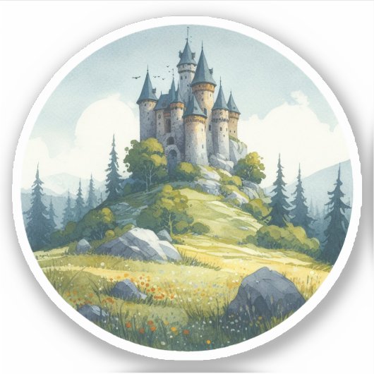 Sticker Château médiéval (Devant)