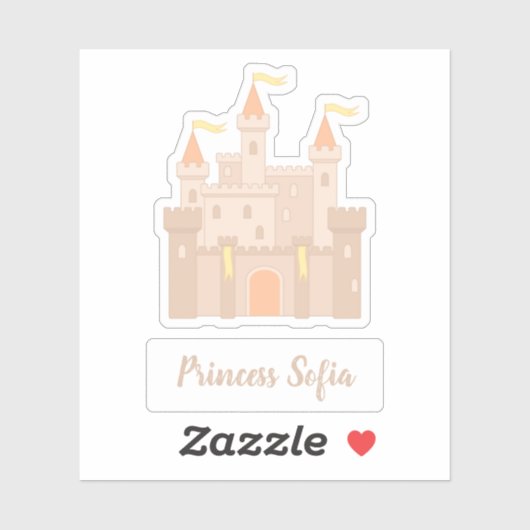 Sticker Château médiéval de Fairytale Royal Princess (Feuille)
