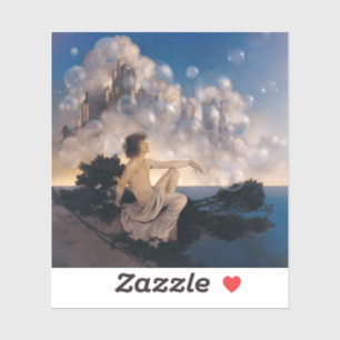 Sticker Châteaux en Espagne de Maxfield Parrish 1904 Fanta