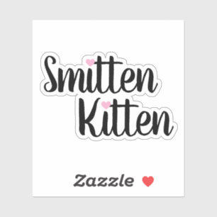 Sticker Chaton Éperdument Amoureux pour la Saint-Valentin