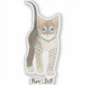 Sticker Chaton tigré (Devant)