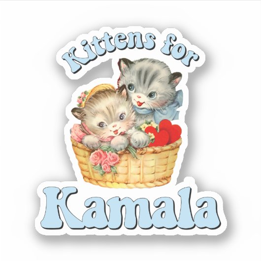 Sticker Chatons pour Kamala (Devant)